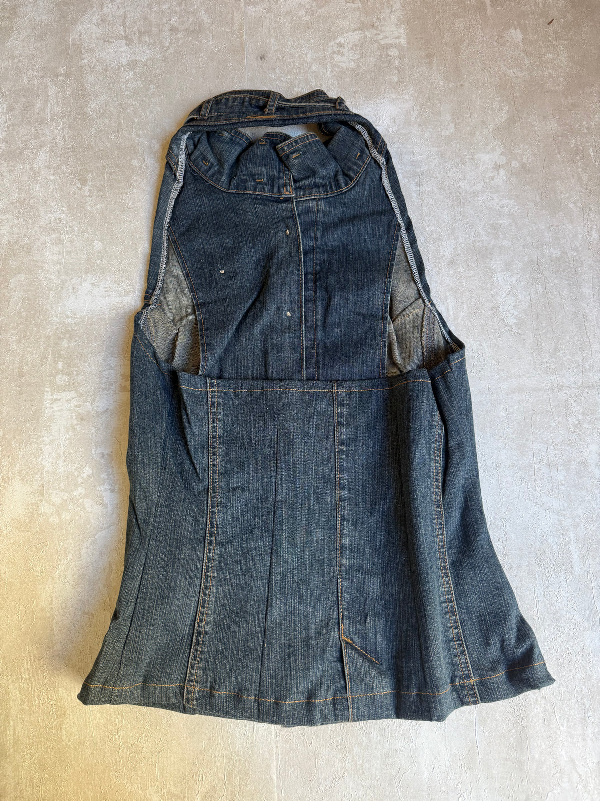 Vintage Rework Denim Halter Top