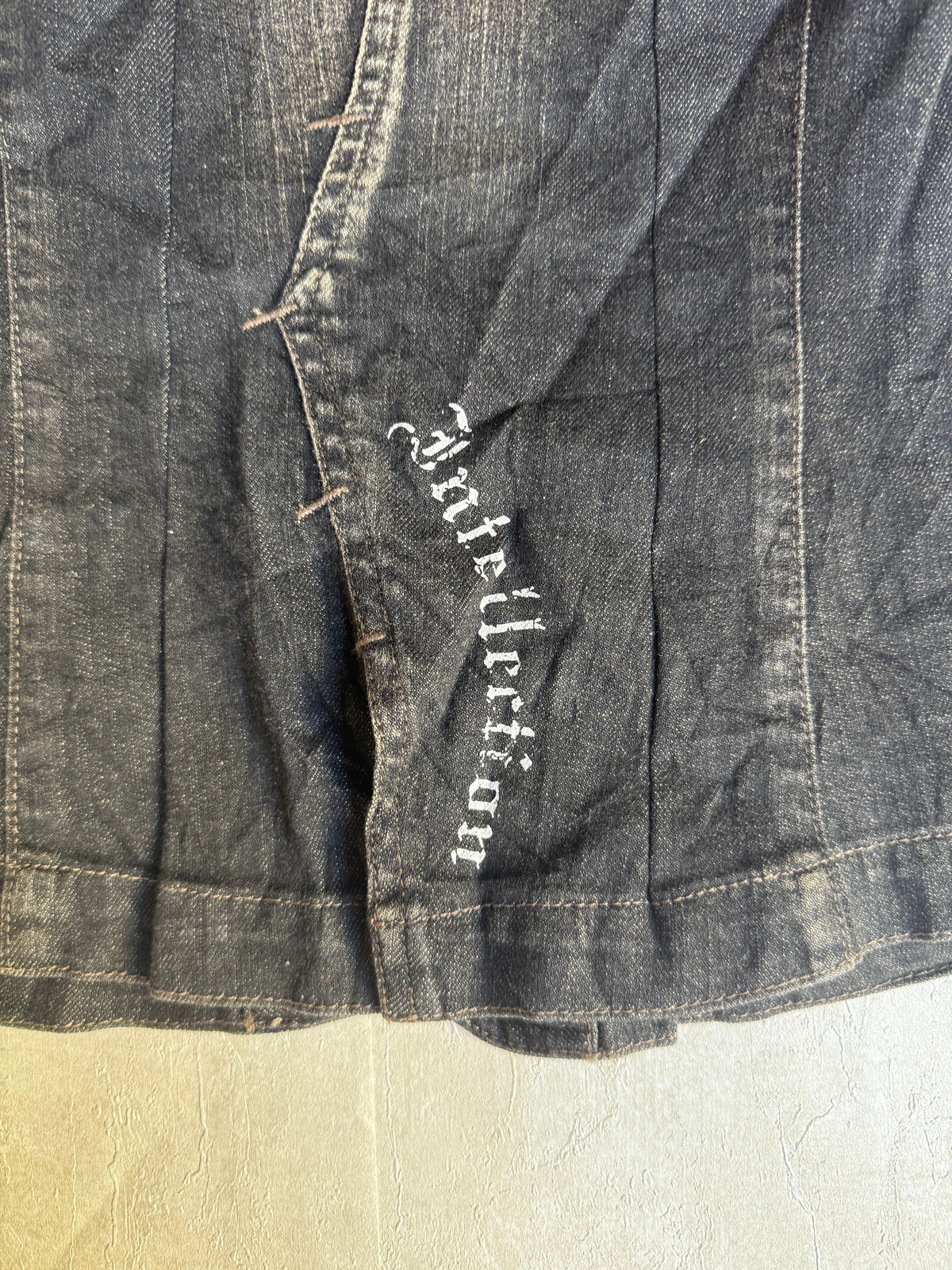 Vintage Rework Denim Halter Top