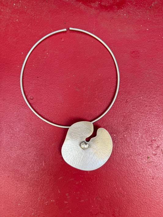 Stainless Steel Floral Statement Choker