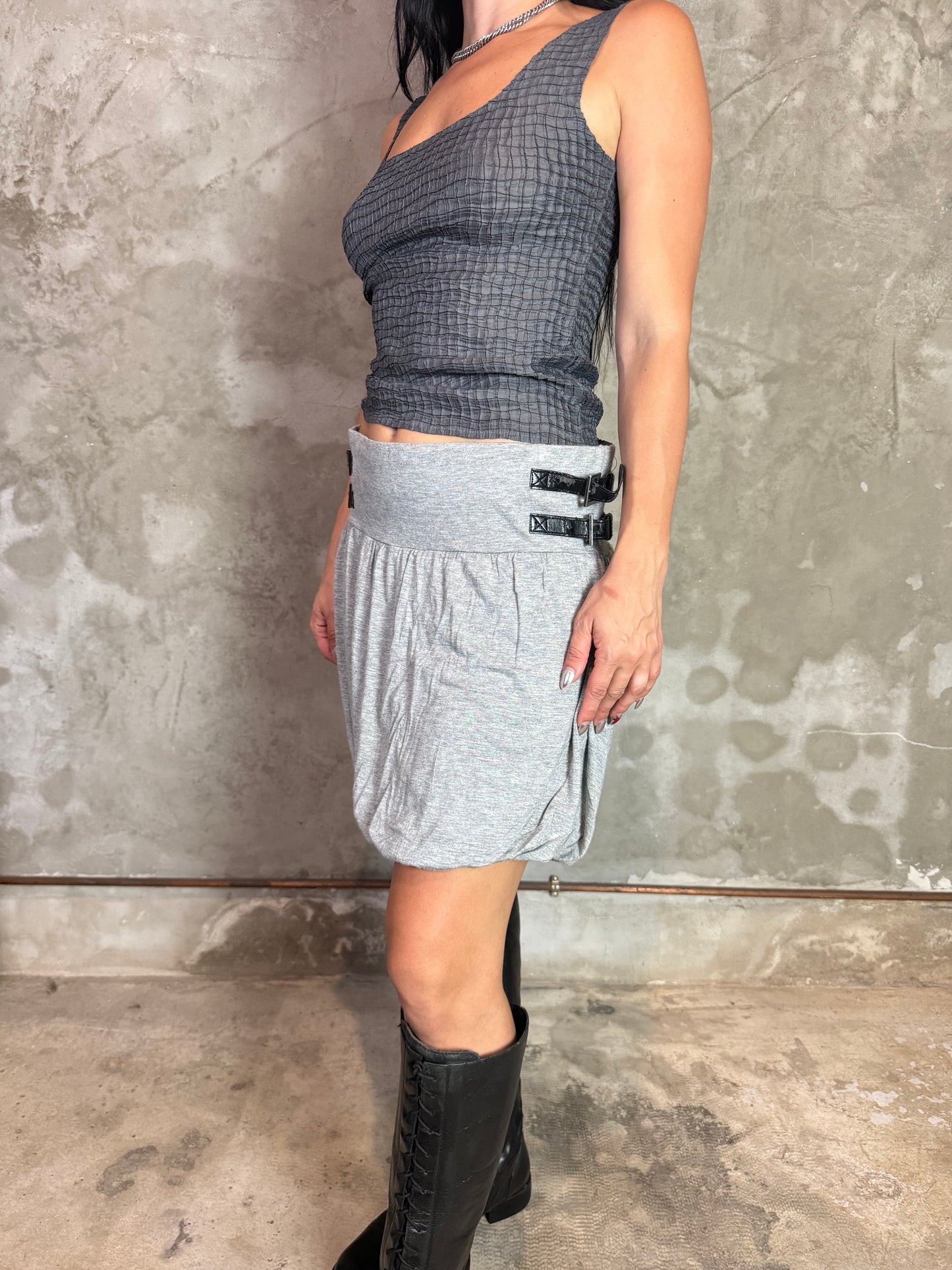 Grey Balloon Skirt