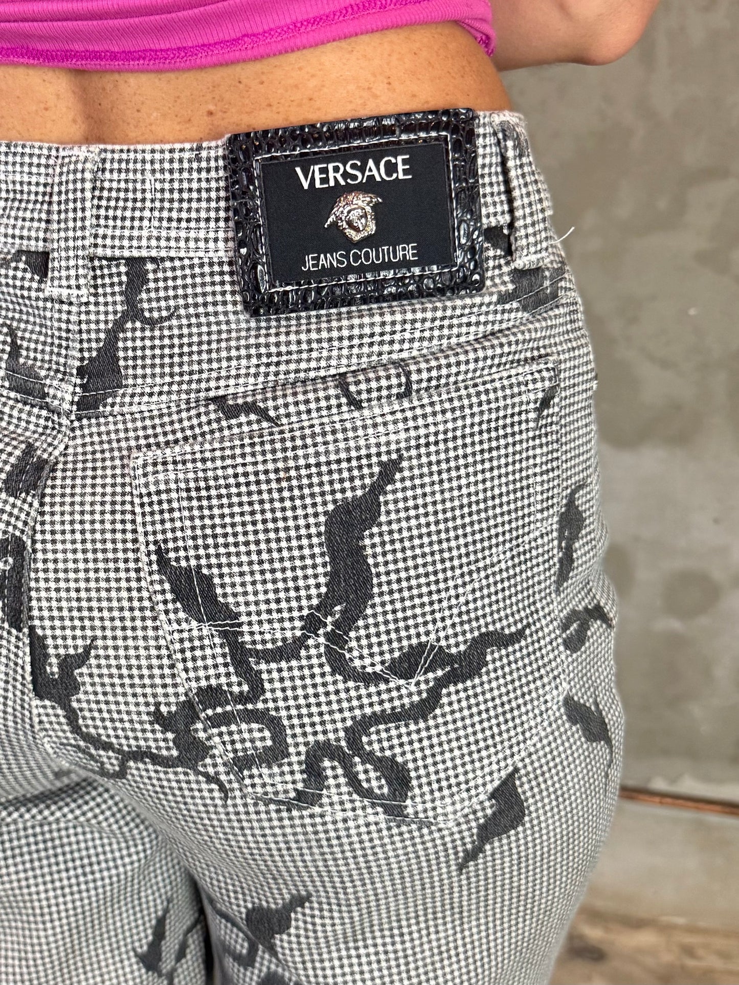 Versace Jeans Couture Printed Skinny Pants – Size 38