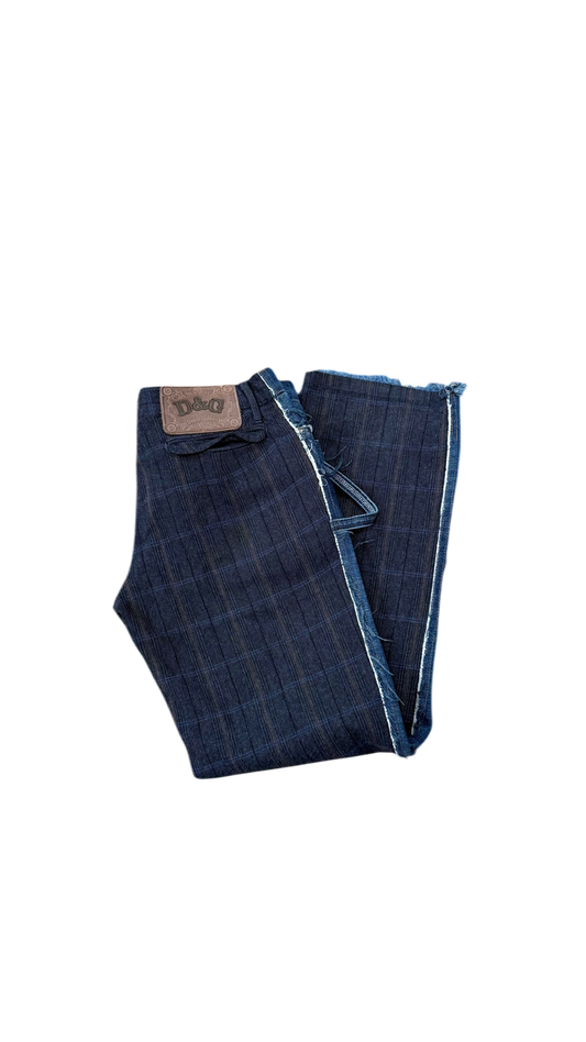 Dolce & Gabbana Low Rise Patchwork Denim Jeans