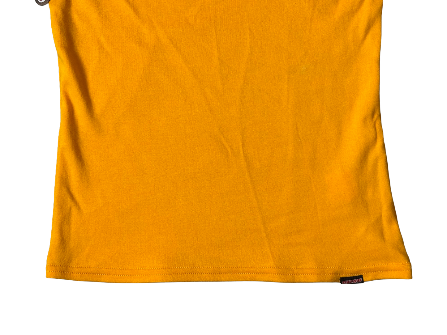 Gizbo Yellow Asymmetrical Shoulder Top