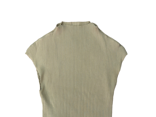 Asymmetric Ribbed Tank Top – Minimal Sculpt