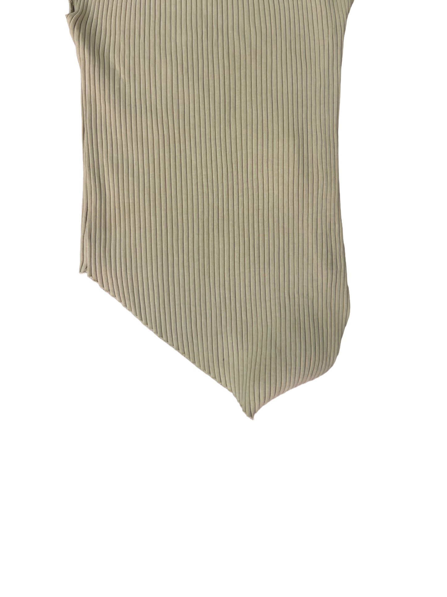Asymmetric Ribbed Tank Top – Minimal Sculpt