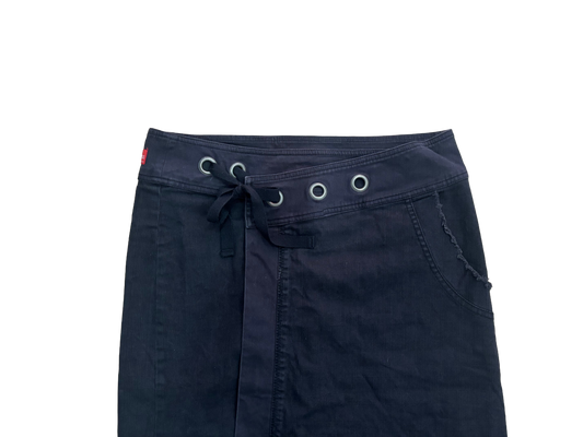Adjustable Wrap Denim Skirt – Y2K Utility
