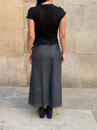 Diesel Vintage Grey Maxi Skirt