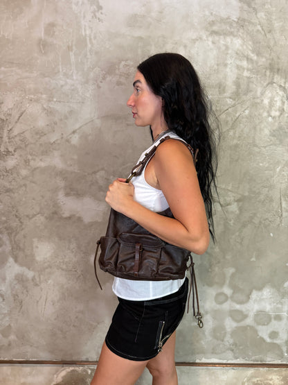 Vintage Spanish Leather Shoulder Bag