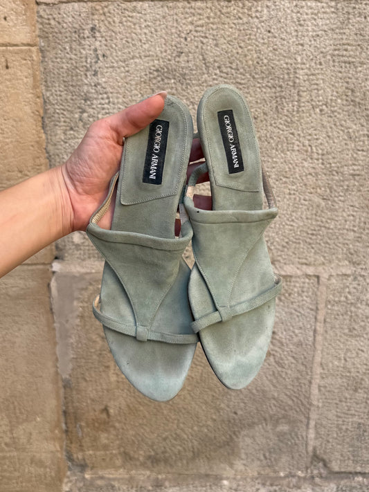 Giorgio Armani Vintage Suede Sandals