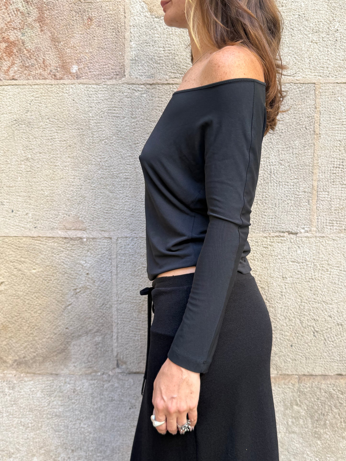 Marella Buckle Shoulder Top