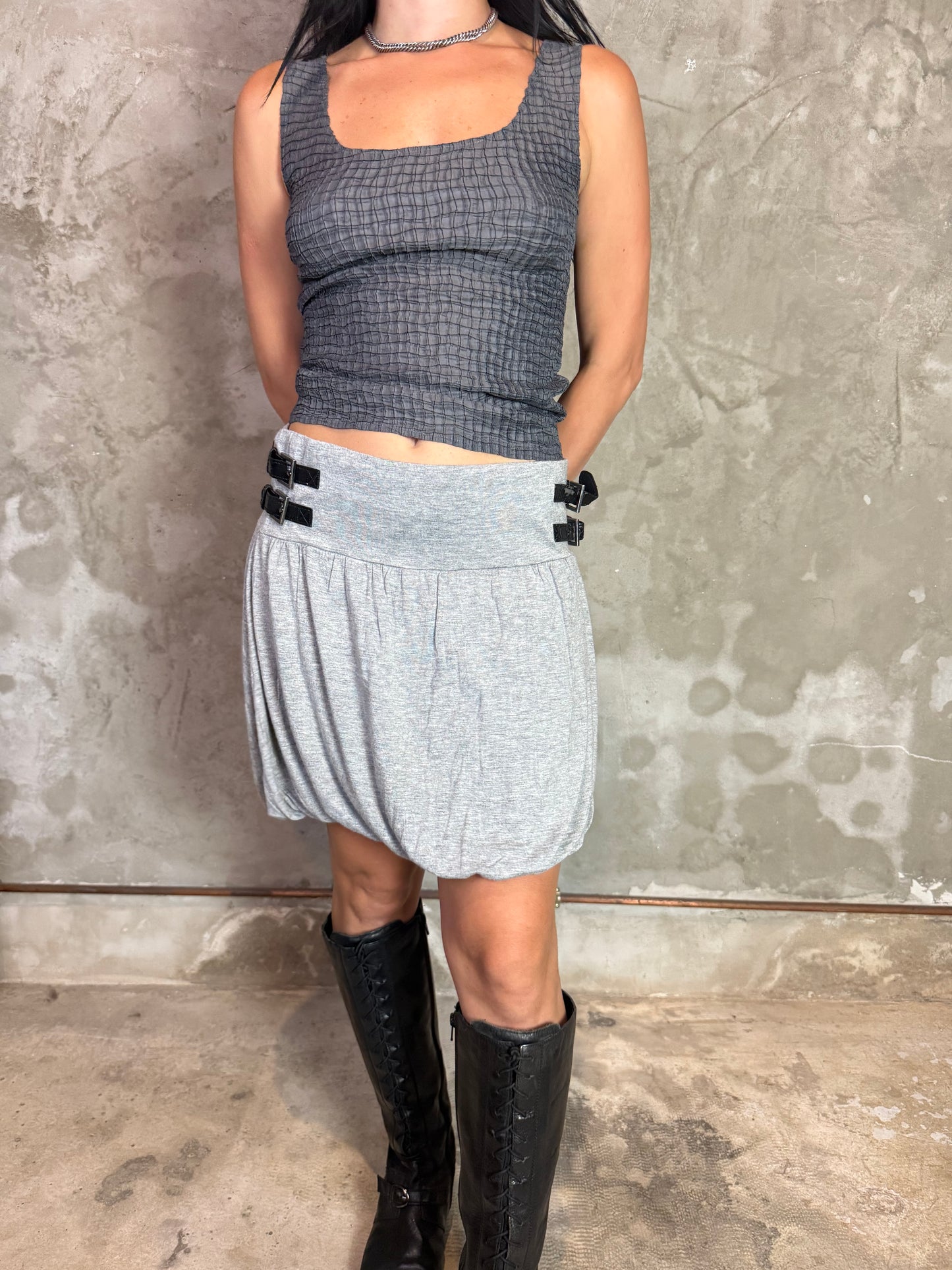 Grey Balloon Skirt