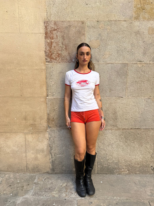Vintage Graphic Contrast T-Shirt