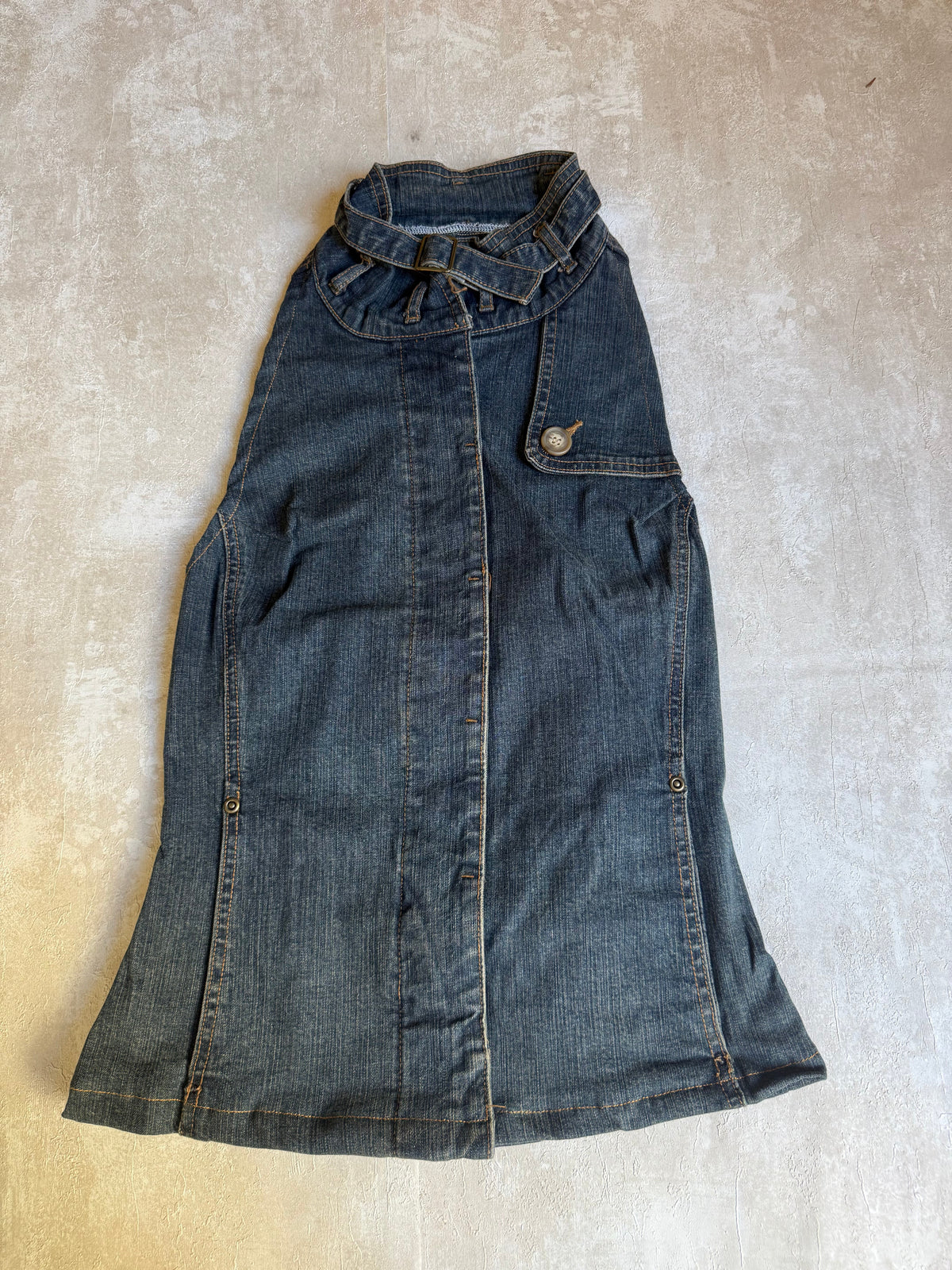 Vintage Rework Denim Halter Top