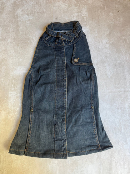 Vintage Rework Denim Halter Top