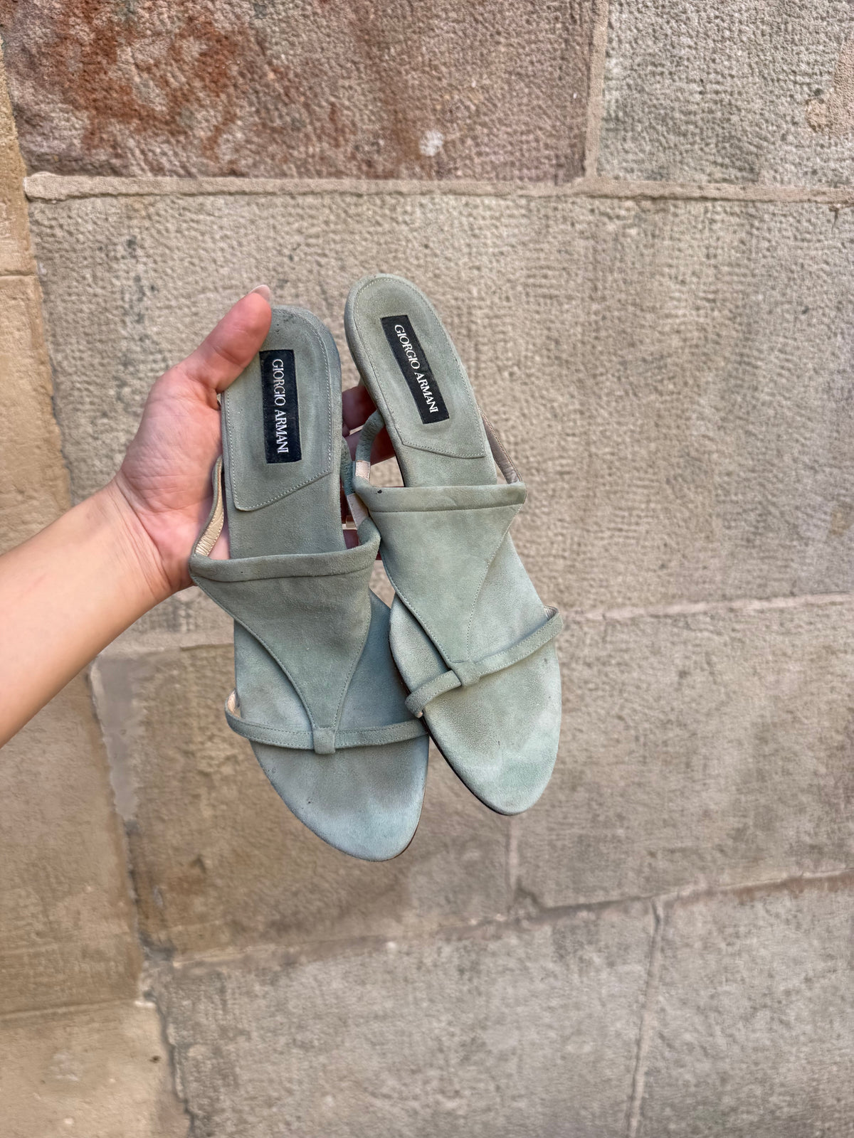 Giorgio Armani Vintage Suede Sandals