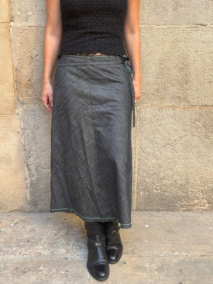 Diesel Vintage Grey Maxi Skirt