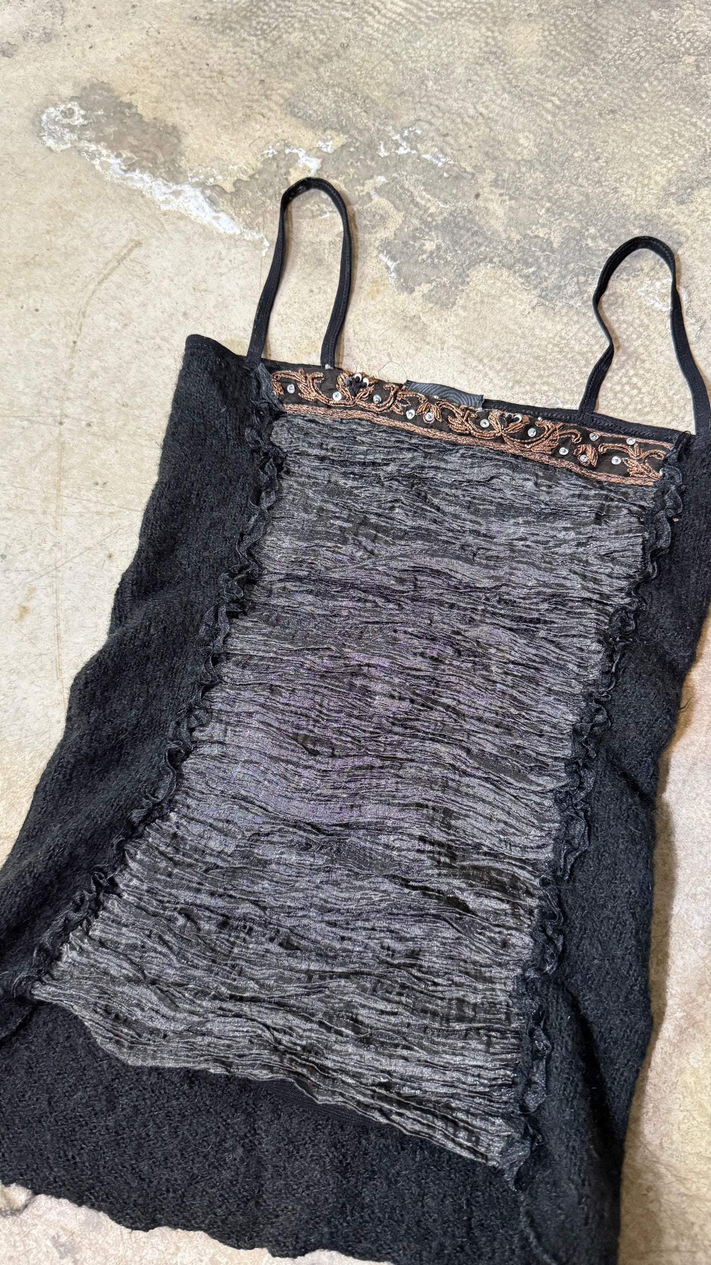 Just Cavalli Textured Corset Top Draped Satin Detail Vintage