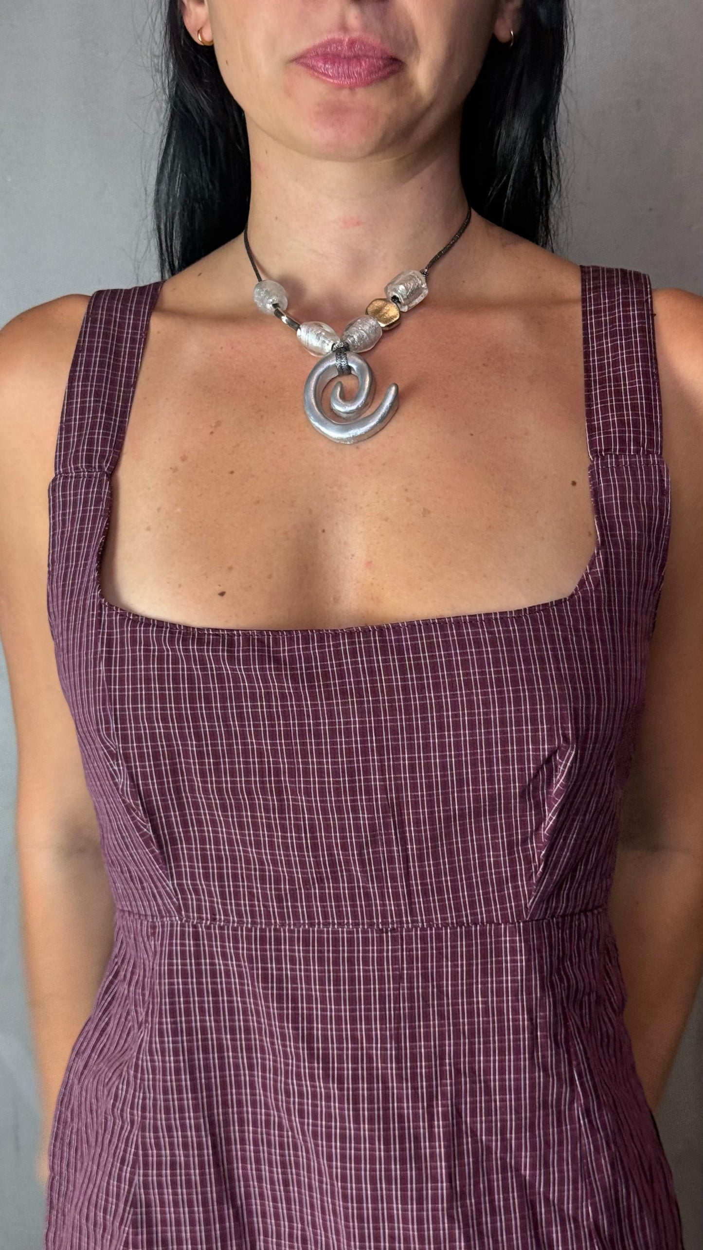 Reworked Shirt Top – Square Neck Tie Back