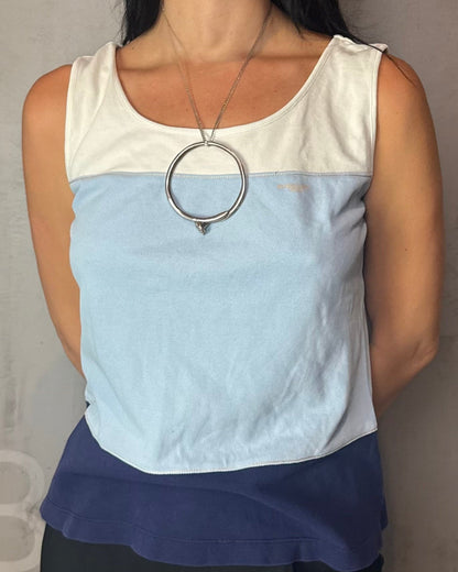 Burberry Color Block Tank Top – Classic Piqué Cotton