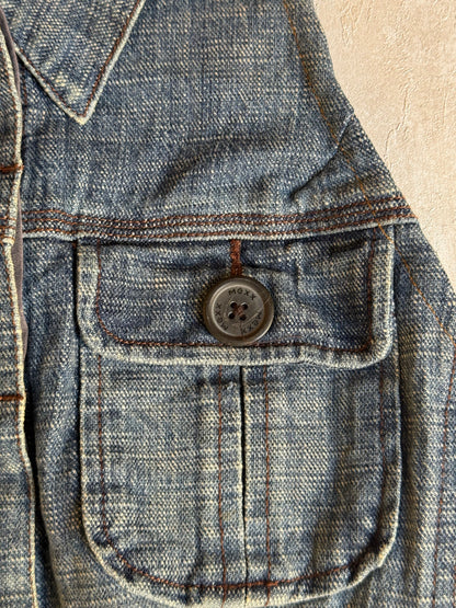 Vintage Rework Denim Halter Top