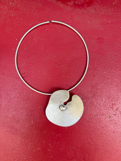 Stainless Steel Floral Statement Choker