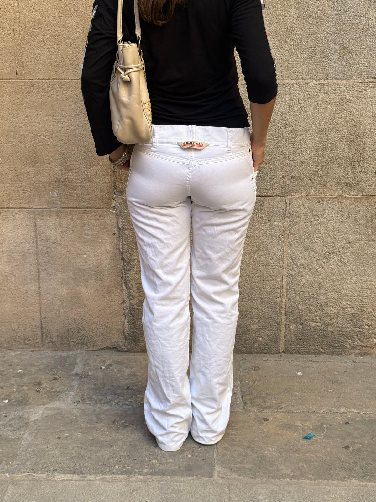 D&G White Cargo Trousers