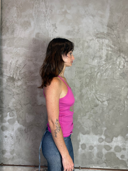 Y2K Pink Racerback Tank – Size P
