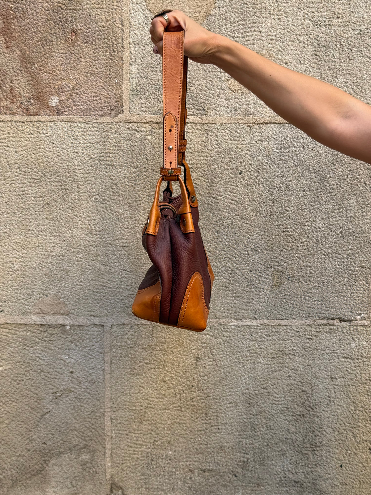 Balenciaga 2006 Vintage Ring Bag – Brown Leather