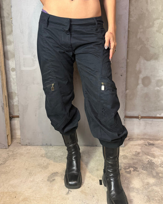 Black Cargo Pants Baggy Fit Vintage Deadstock