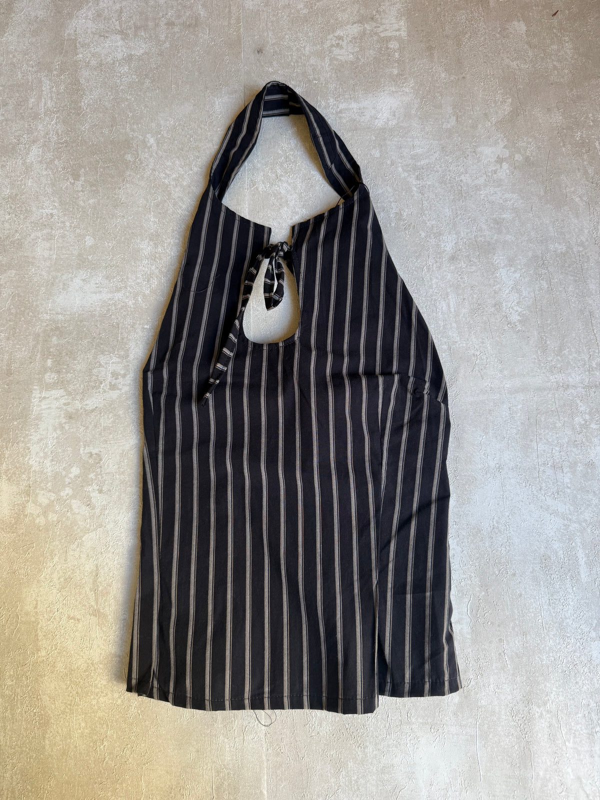 Vintage Rework Stripe Halter Top