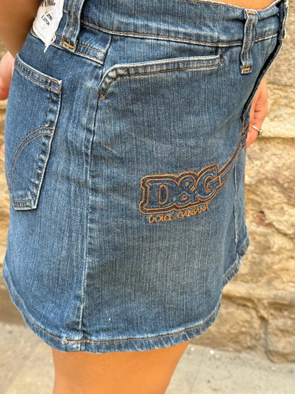 Vintage Dolce & Gabbana D&G Denim Mini Skirt