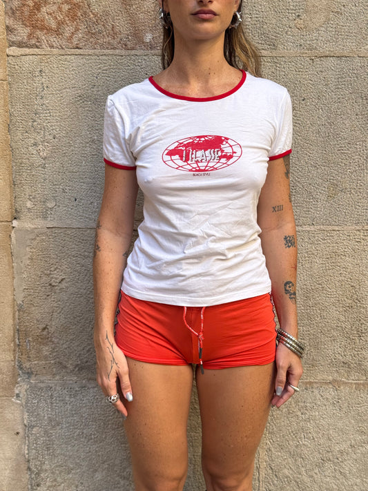 Vintage Graphic Contrast T-Shirt