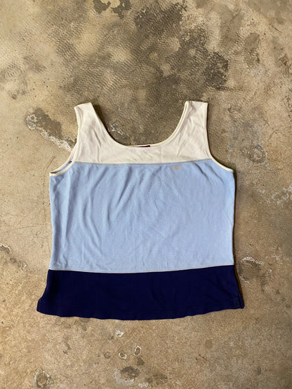 Burberry Color Block Tank Top – Classic Piqué Cotton