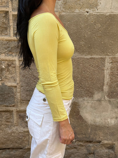 Shake Knitwear Lime Long Sleeve Top