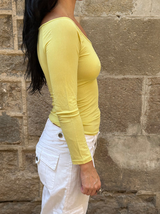 Shake Knitwear Lime Long Sleeve Top
