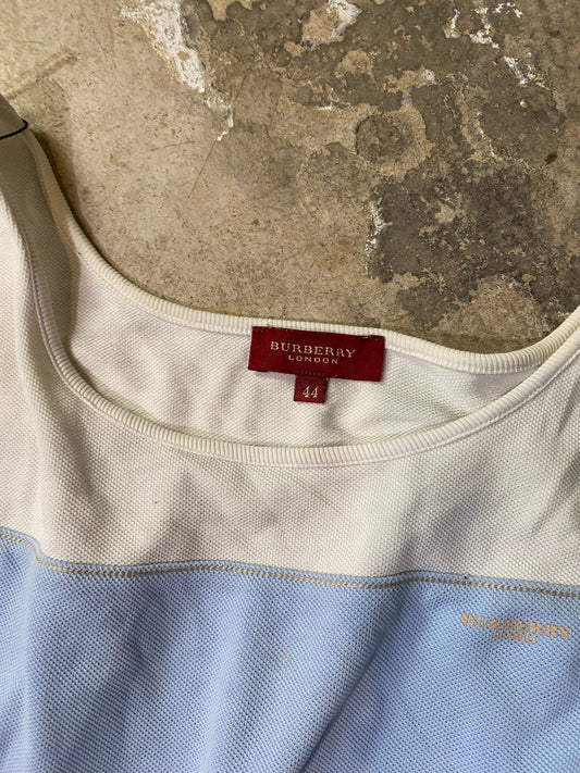 Burberry Color Block Tank Top – Classic Piqué Cotton
