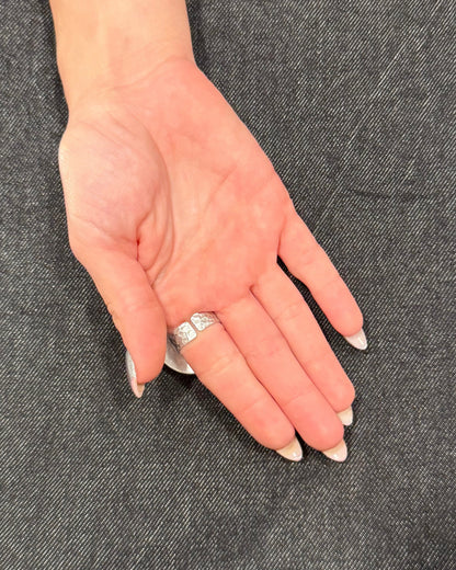 Curated vintage silver ring small
