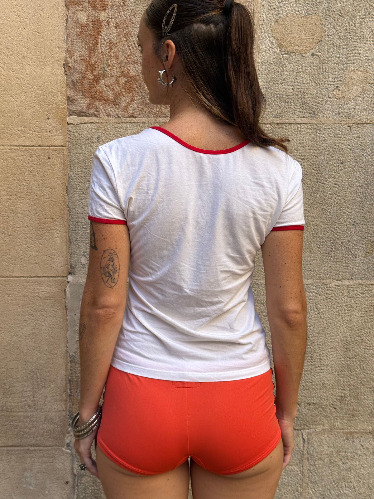 Vintage Graphic Contrast T-Shirt