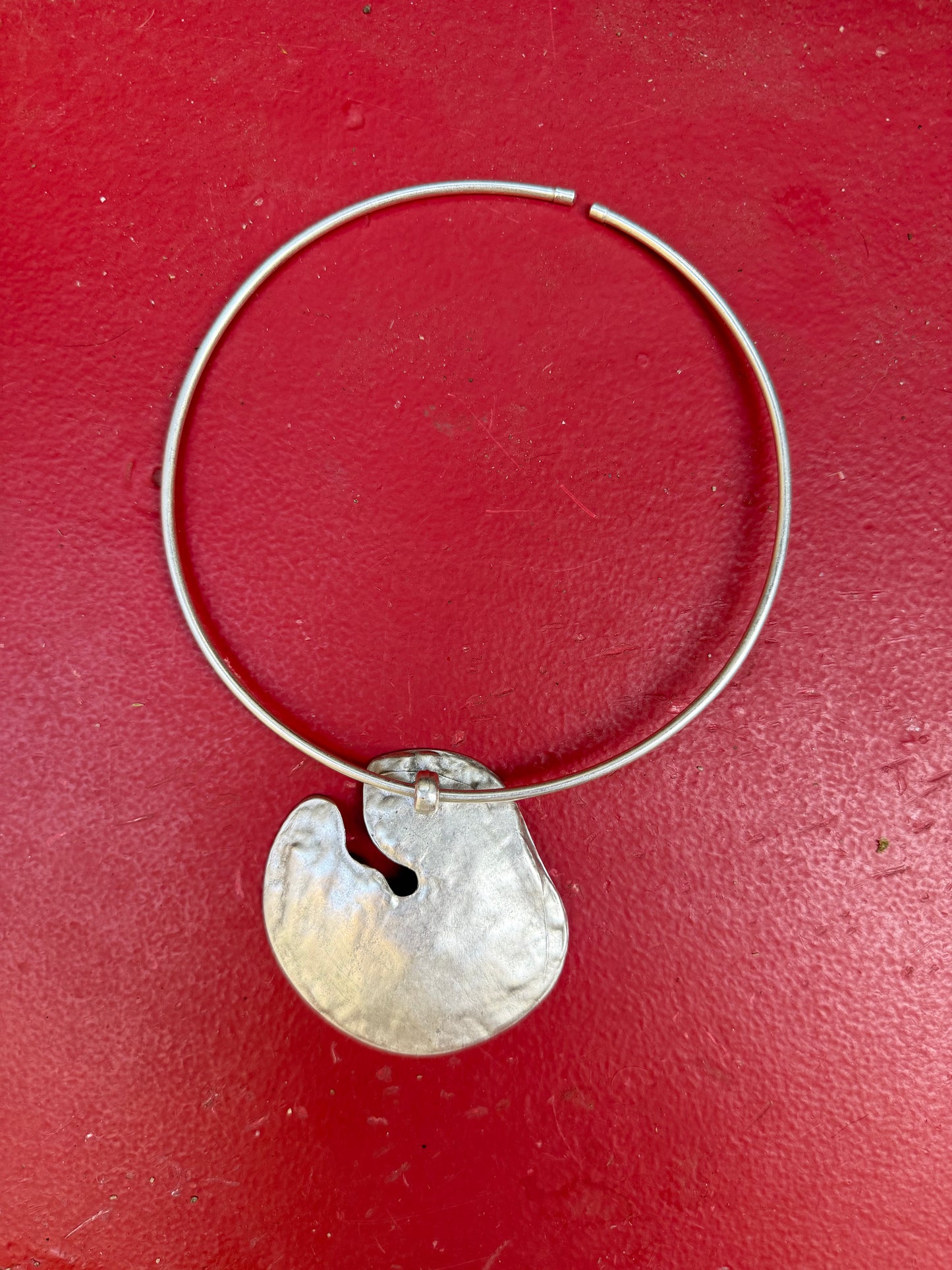 Stainless Steel Floral Statement Choker
