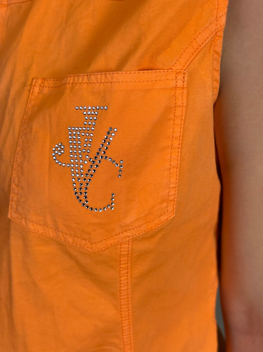 Just Cavalli Orange Sleeveless Shirt – Size G