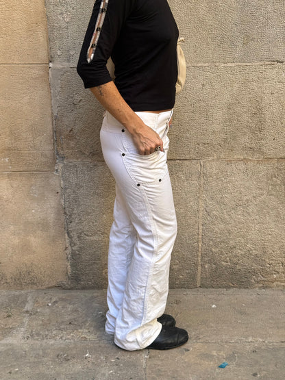 D&G White Cargo Trousers