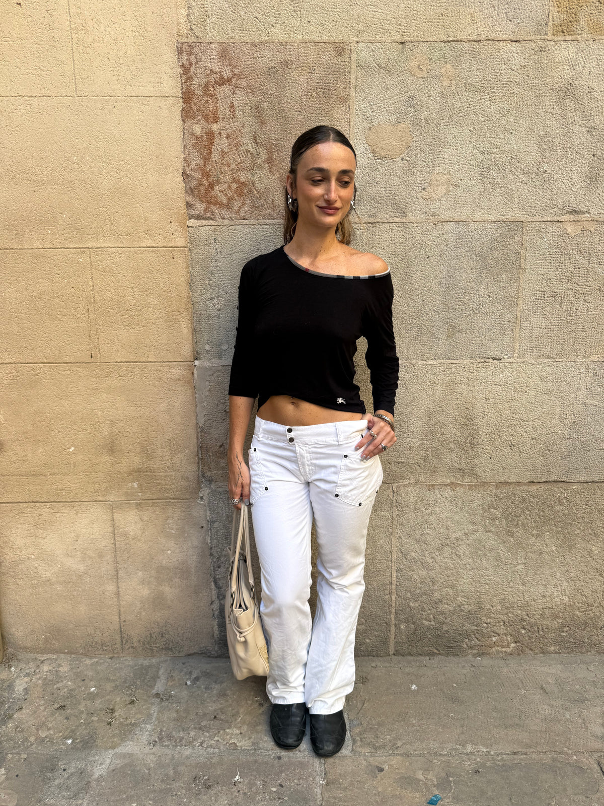 D&G White Cargo Trousers