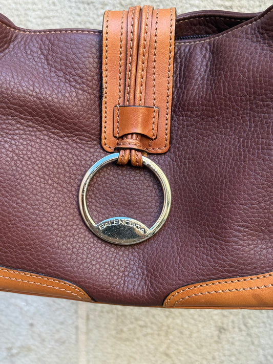 Balenciaga 2006 Vintage Ring Bag – Brown Leather