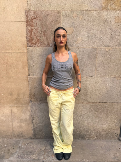 Diesel Vintage Yellow Wide-Leg Pants