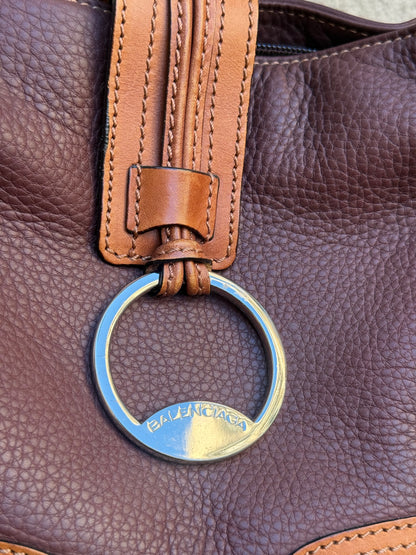 Balenciaga 2006 Vintage Ring Bag – Brown Leather