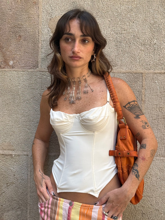 White Corset Top