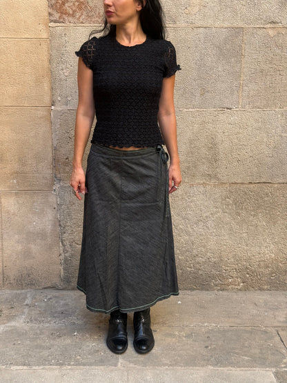 Armani Vintage Black Lace Top