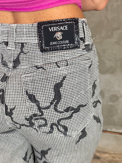 Versace Jeans Couture Printed Skinny Pants – Size 38