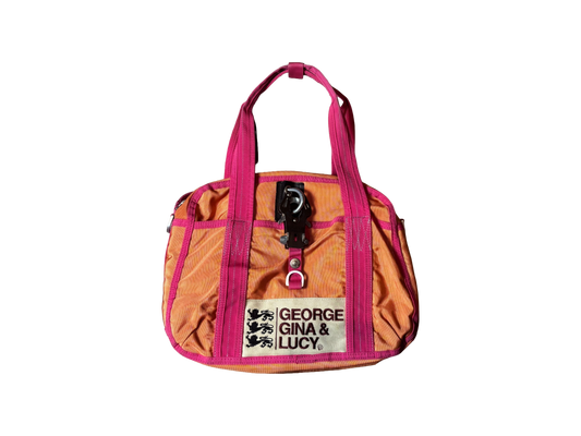 GGL Orange & Pink Color-Block Mini Tote Bag