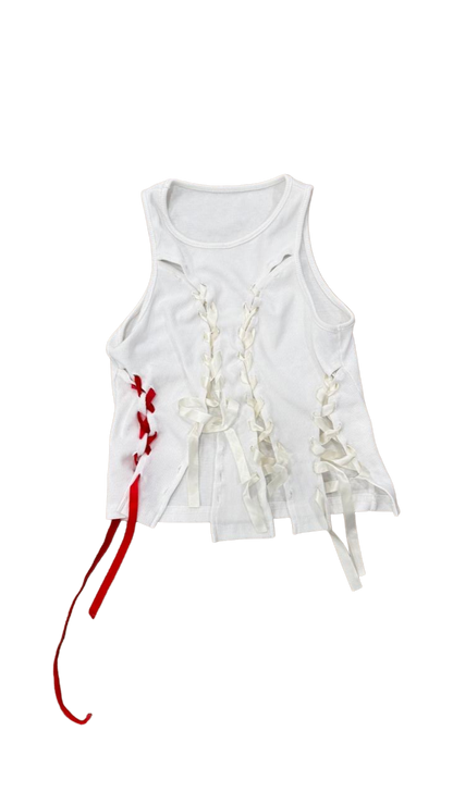 Lace-Up Ribbon Tank Top – Girl Summer